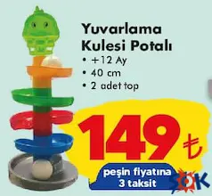 GOKİDY OYUNCAK YUVARLAMA KULESİ POTALI fiyat ve kampanya bilgisi